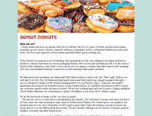 Tablet Screenshot of donutdonuts.com